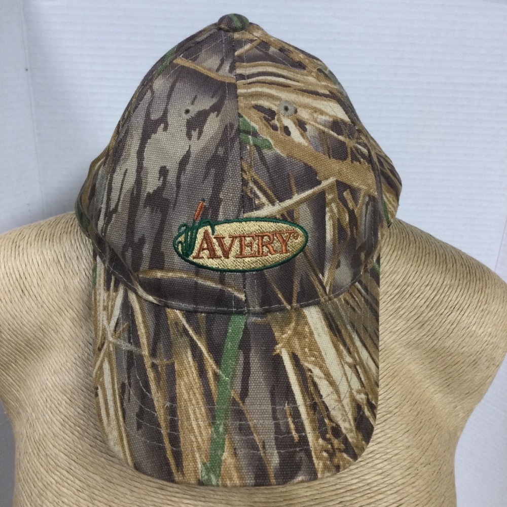 Avery Camouflage Embroidered Logo Baseball Cap
